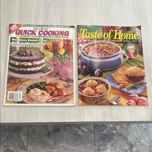 Taste of Home and Quick Cooking Magazine Set